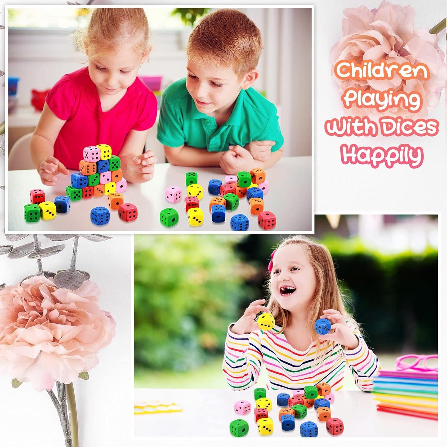 36 Dados de Espuma Coloridos Kasyat para Niños 3+ Años