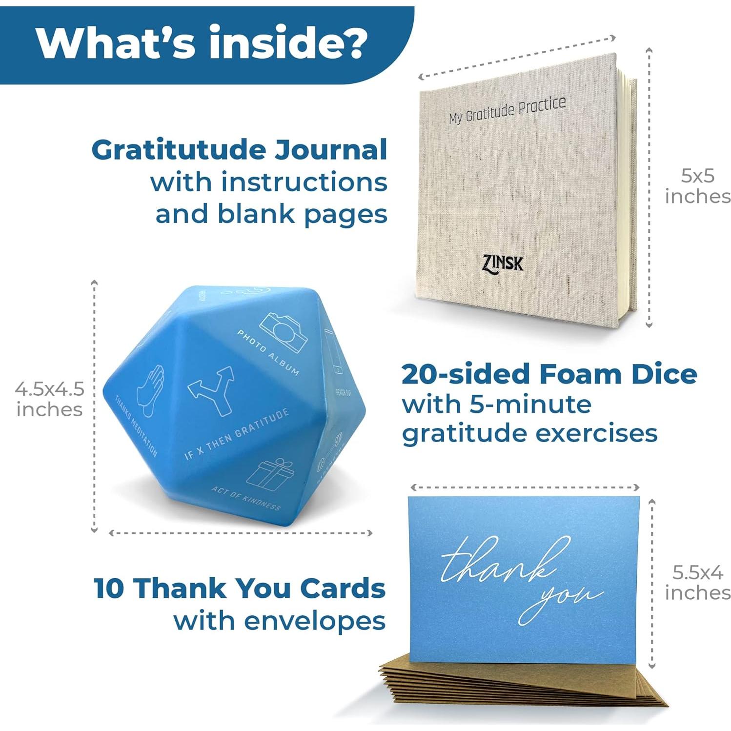 Kit de Gratitud con Dado de 20 Caras y Diario - Good Odds