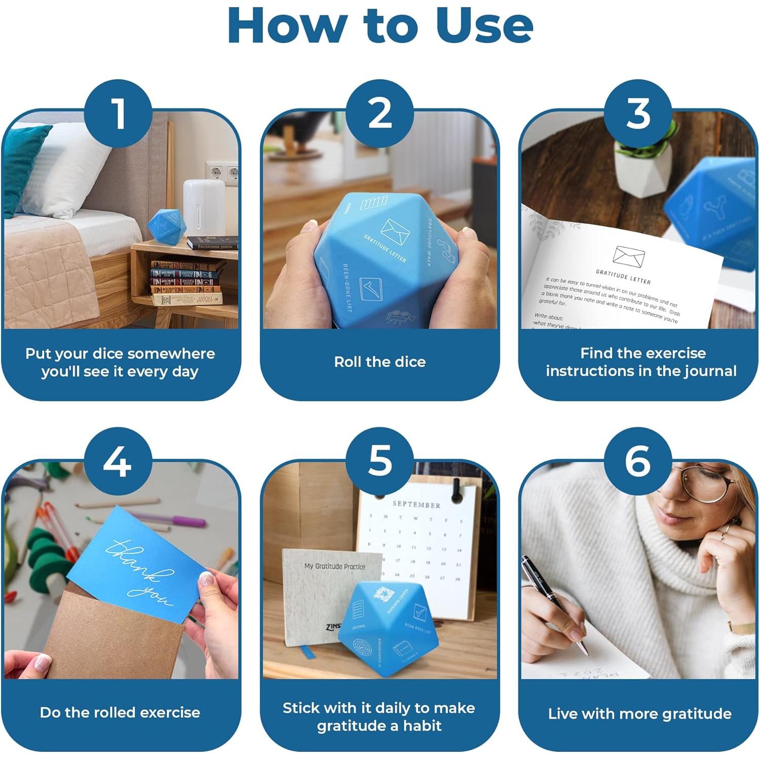 Kit de Gratitud con Dado de 20 Caras y Diario - Good Odds