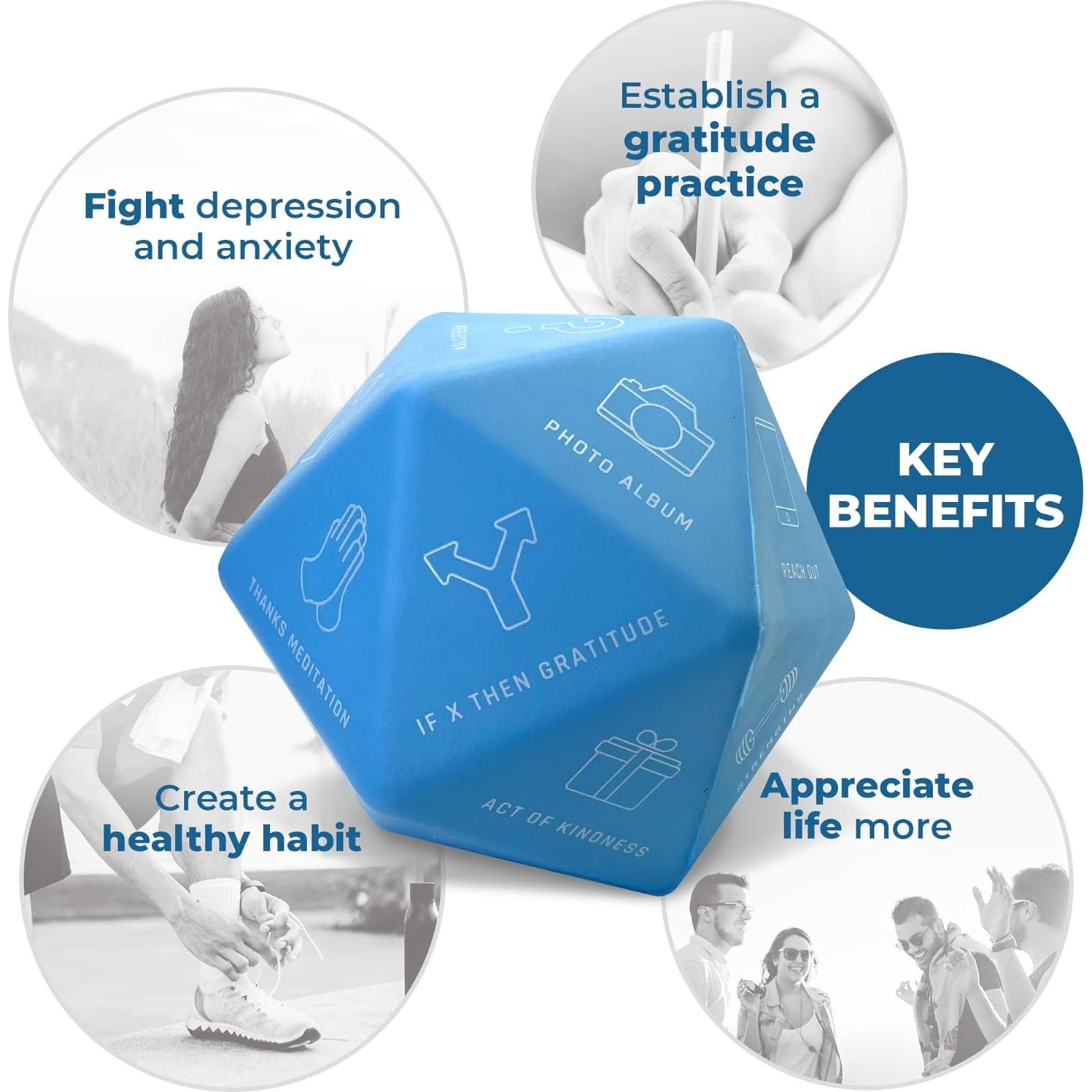 Kit de Gratitud con Dado de 20 Caras y Diario - Good Odds