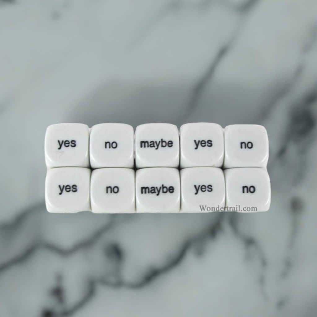 Juego de Dados de Decisión Koplow 10 Piezas D6 16mm