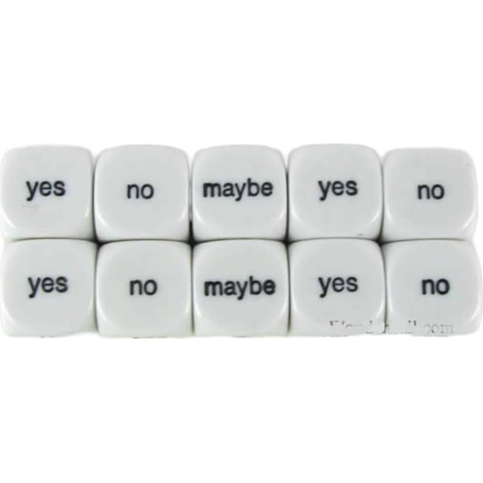 Juego de Dados de Decisión Koplow 10 Piezas D6 16mm