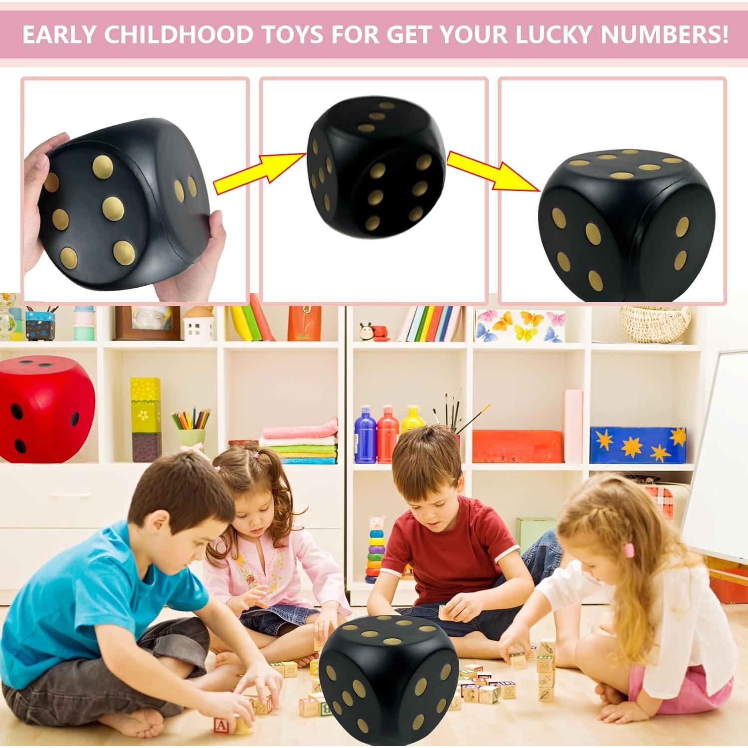 Dados de espuma jumbo Funnysquee 15 cm educativos y divertidos