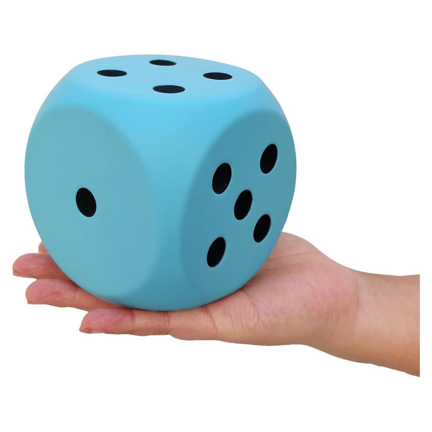 Pelota Antiestrés Dado Funnysquee 9.9 cm Azul Suerte
