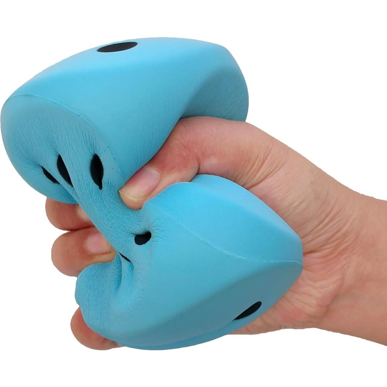 Pelota Antiestrés Dado Funnysquee 9.9 cm Azul Suerte