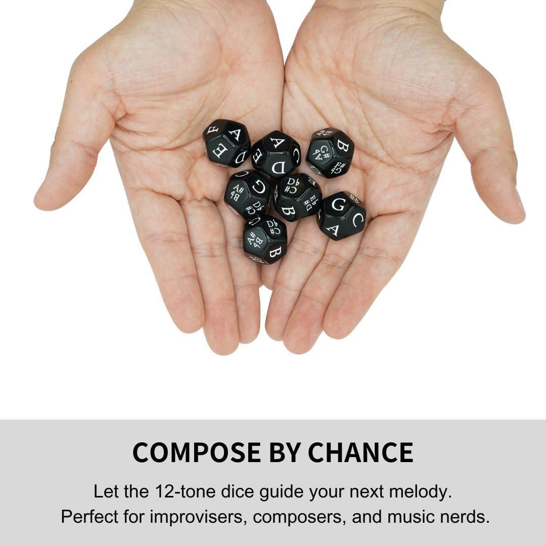 Juego de Dados Musicales Funeishi - 7 Dados D12 con Notas