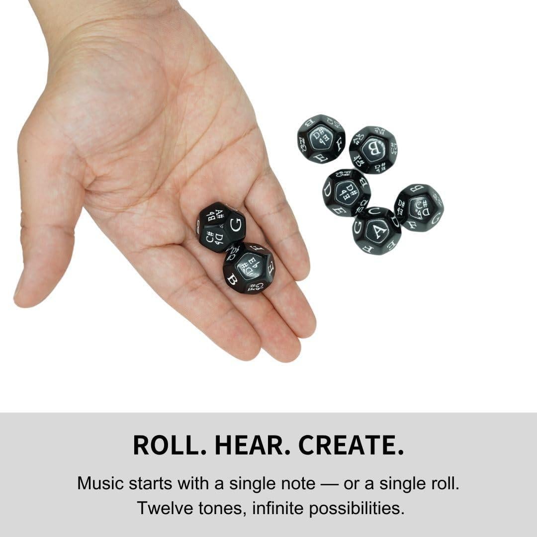 Juego de Dados Musicales Funeishi - 7 Dados D12 con Notas