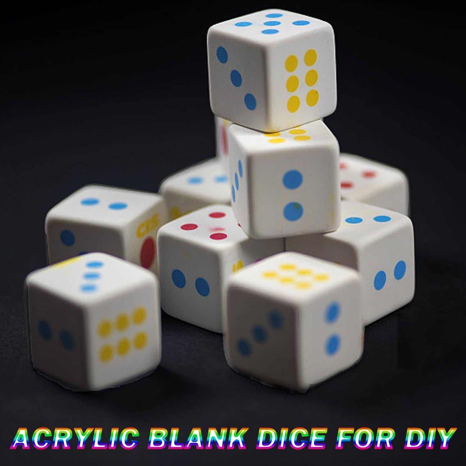 Dados en blanco 16mm CUNGLIN 50 PCS personalizables