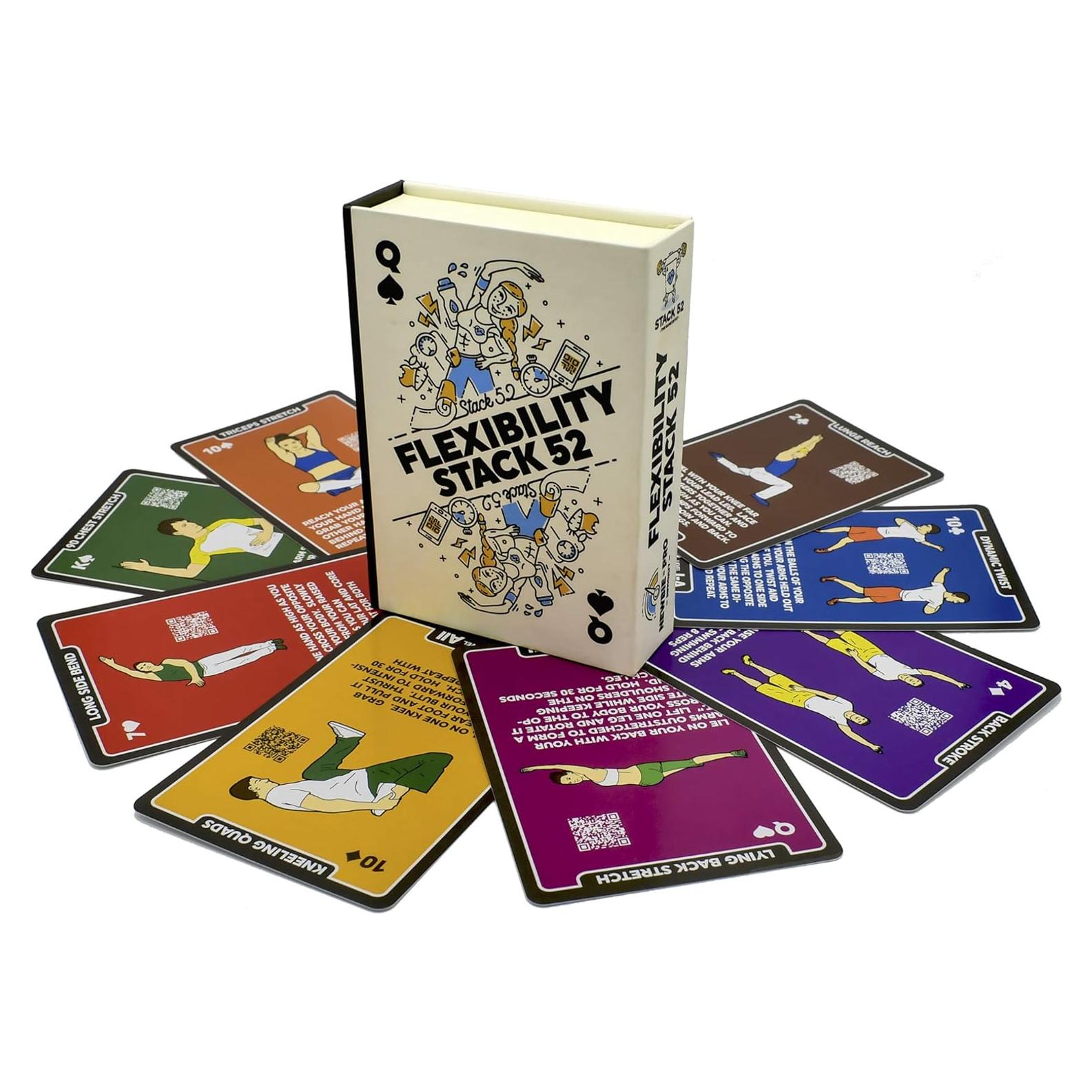 Tarjetas de Ejercicio de Flexibilidad Stack 52 - 52 Estiramientos