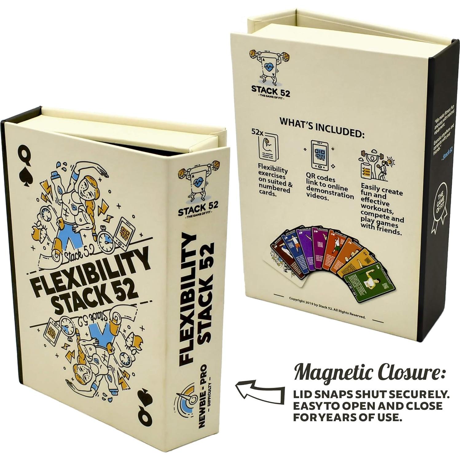 Tarjetas de Ejercicio de Flexibilidad Stack 52 - 52 Estiramientos