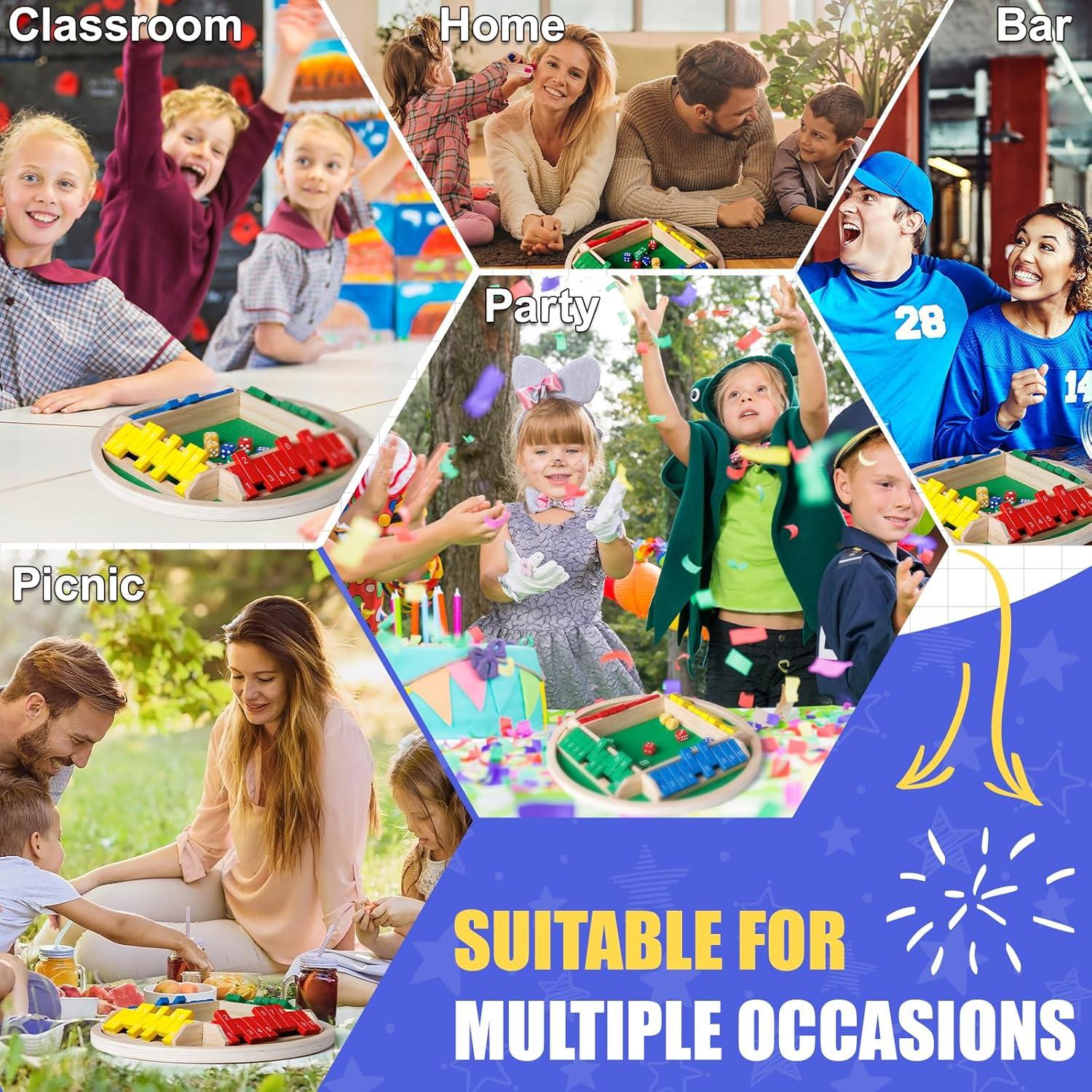 Juego de Mesa Cierra La Caja Nicecho - 8 Dados Multicolor