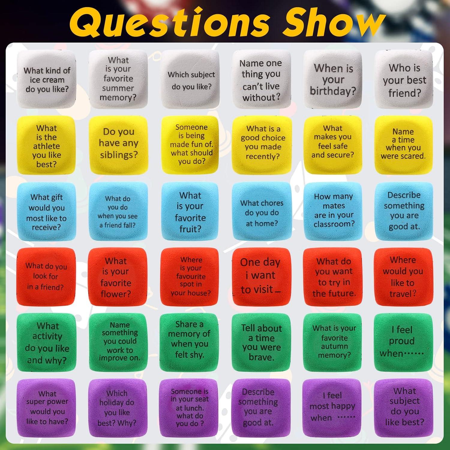 Hanaive 12 Cubos de Conversación de Aprendizaje en Espuma