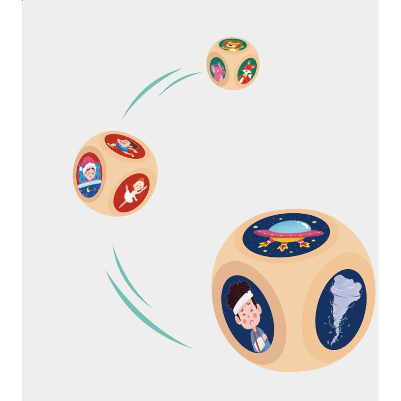 Story Cubes Dados Mbarbs | Juego de Narración Creativa 1+ Jugadores