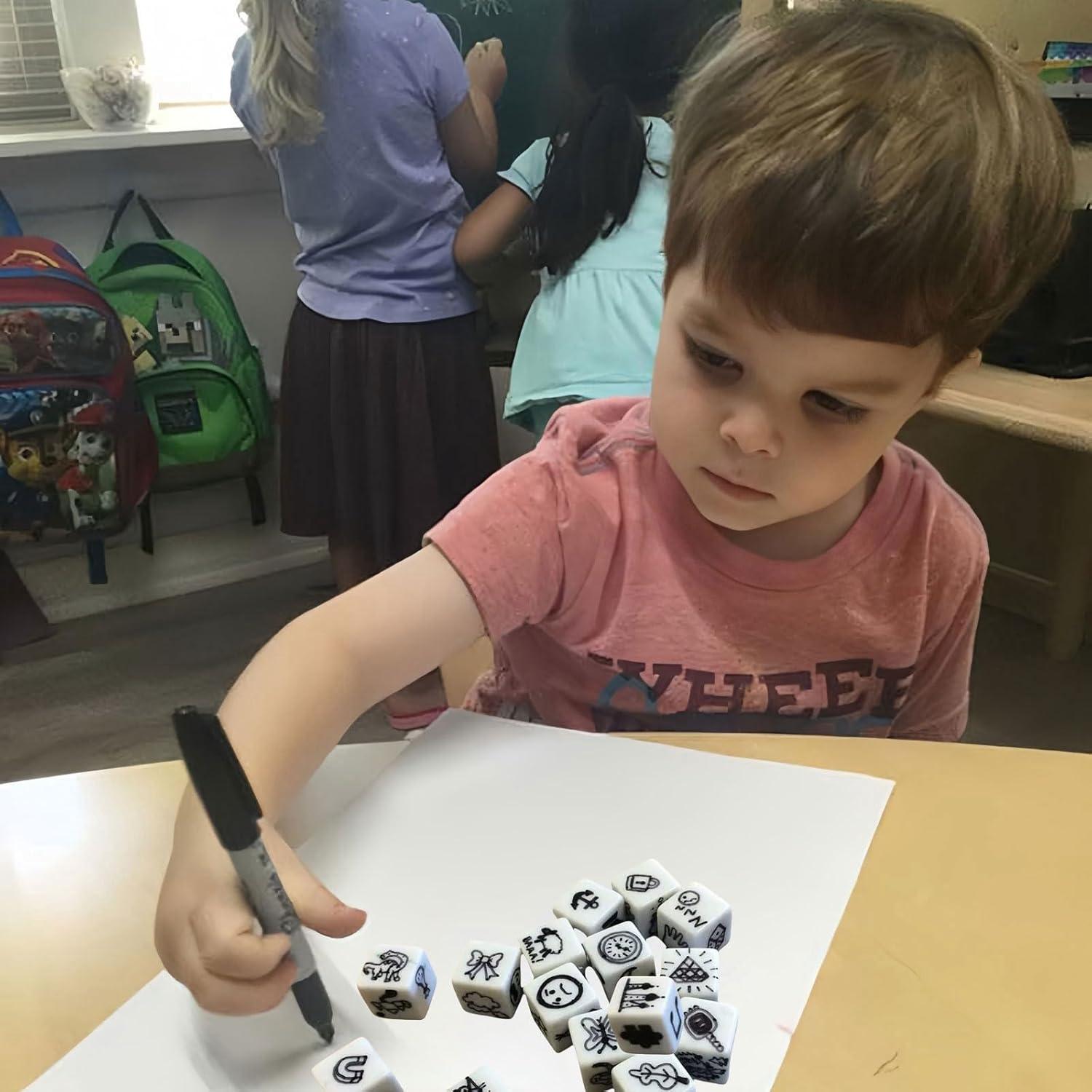 60 Dados en Blanco 16MM AiFanS para Juegos y DIY