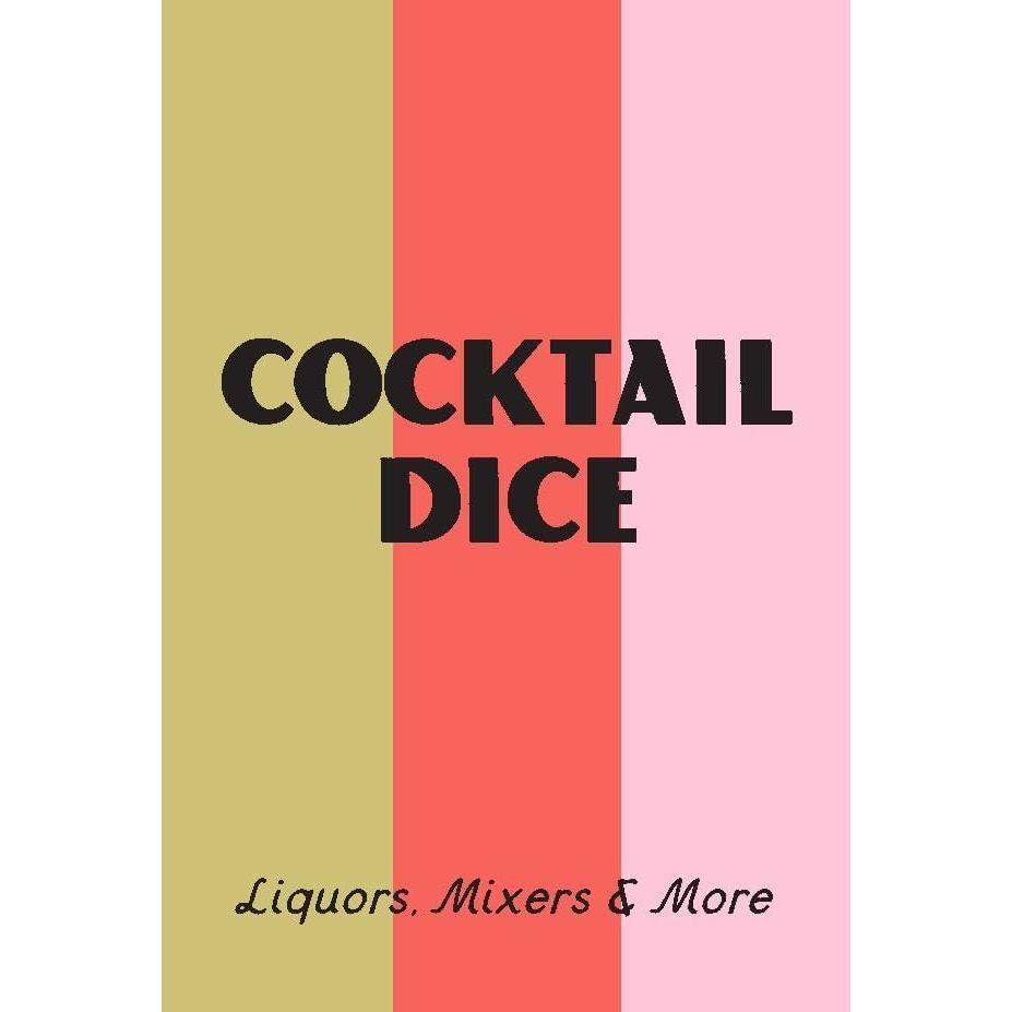 Dados de cóctel Chronicle Books - 3 dados + folleto 32 pgs