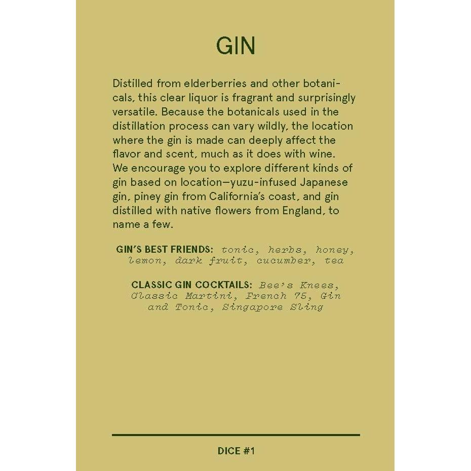 Dados de cóctel Chronicle Books - 3 dados + folleto 32 pgs