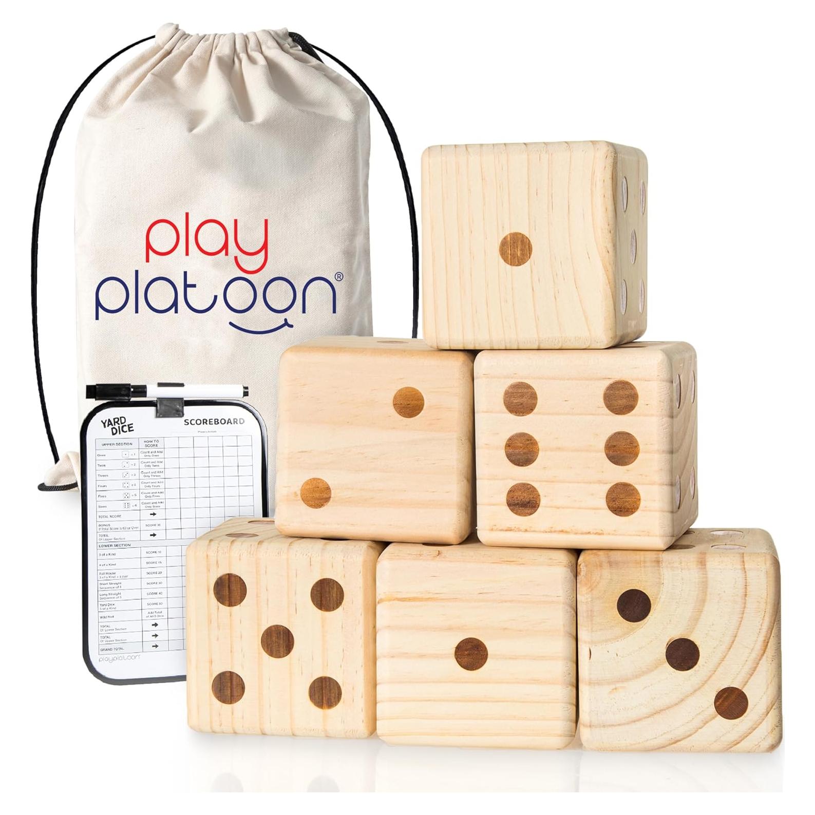 Dados de Jardín de Madera Gigante Play Platoon - 8.89 cm