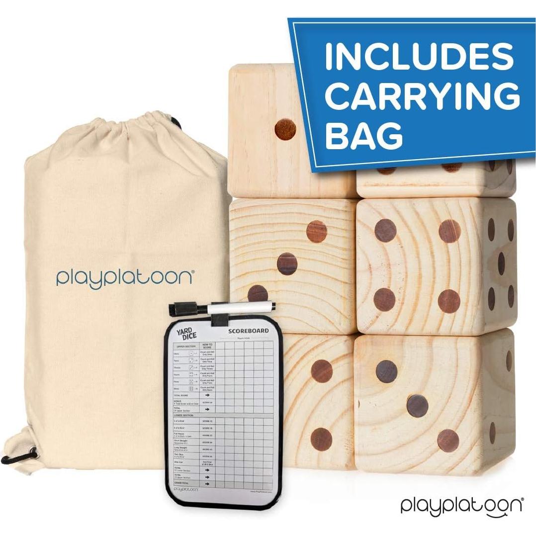 Dados de Jardín de Madera Gigante Play Platoon - 8.89 cm