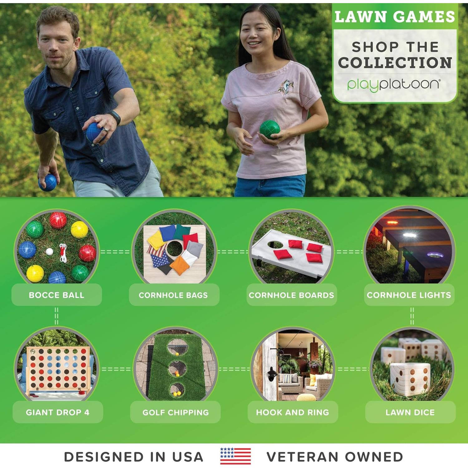 Dados de Jardín de Madera Gigante Play Platoon - 8.89 cm