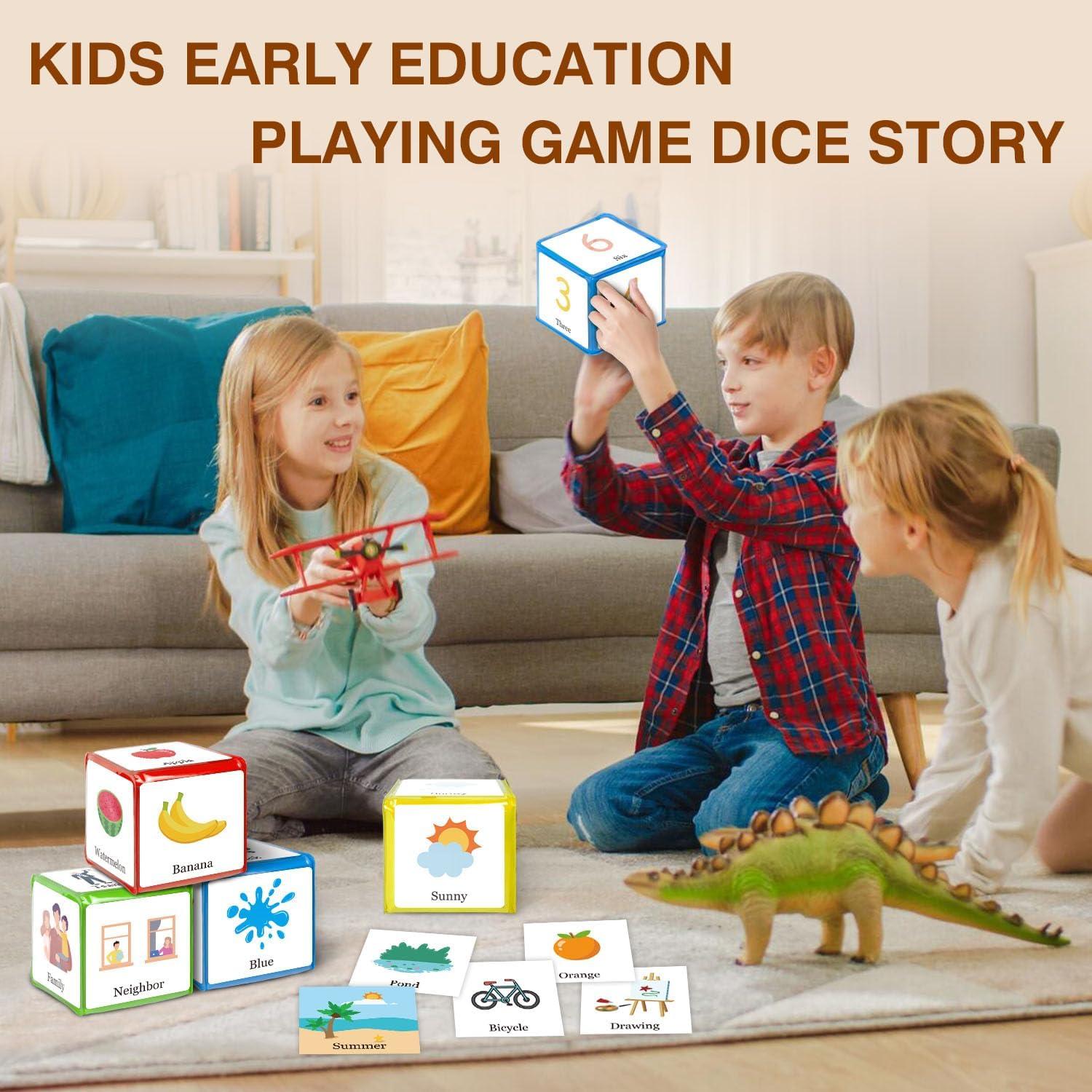 Dados de Historia de Bolsillo Boczif - Juego Educativo Multicolor