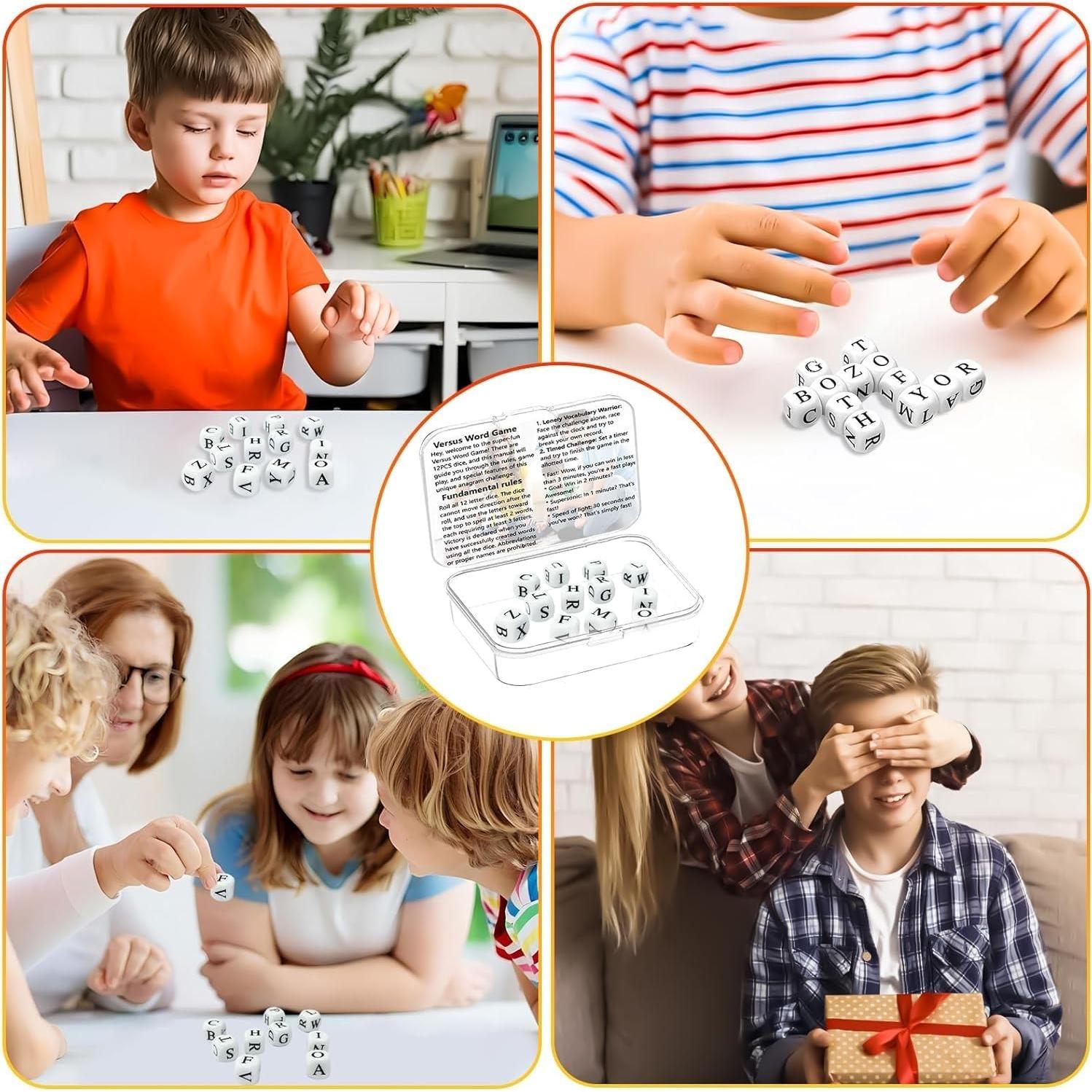 Juego de Dados de Sopa de Letras TianChenNO - 12 Letras, Viaje