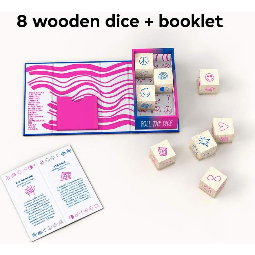 Dados de Adivinación Posi Vibes Chronicle Books - 8 Piezas