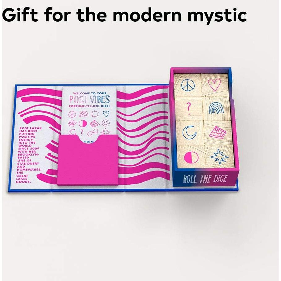 Dados de Adivinación Posi Vibes Chronicle Books - 8 Piezas