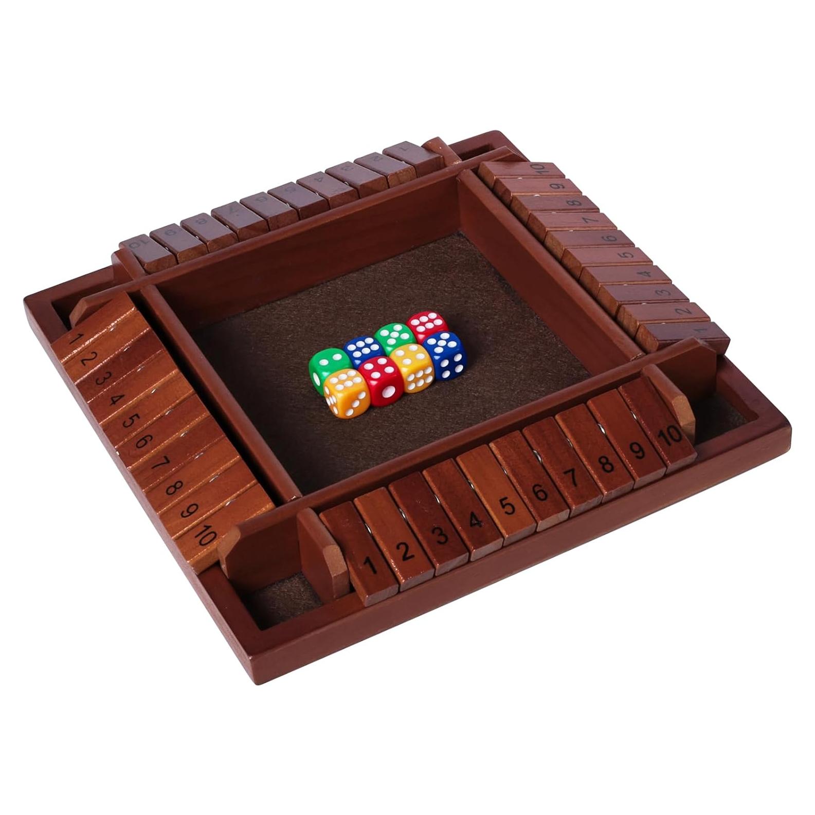 Juego de Mesa Cierra la Caja Nicecho - 8 Dados de Madera
