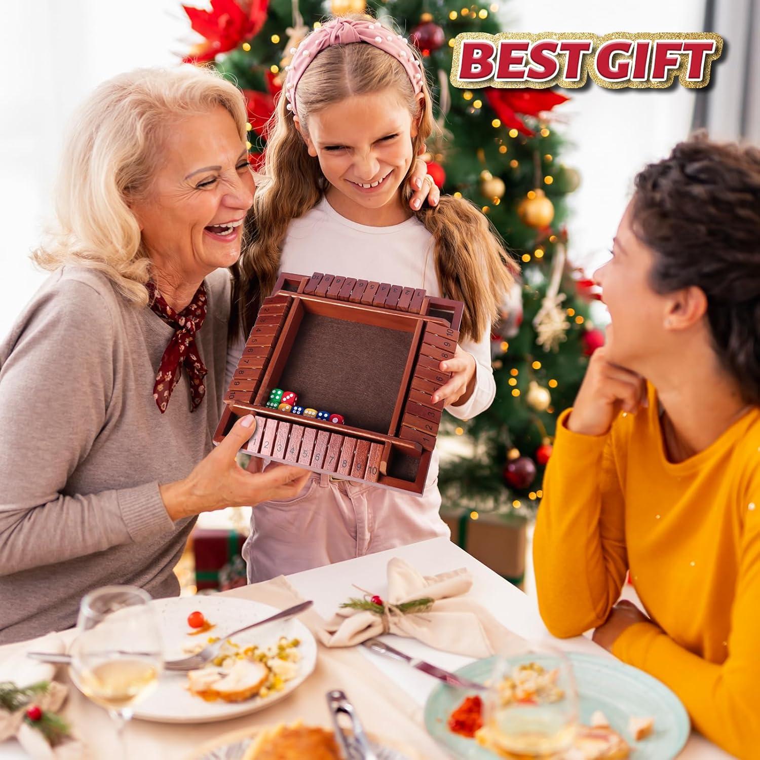 Juego de Mesa Cierra la Caja Nicecho - 8 Dados de Madera