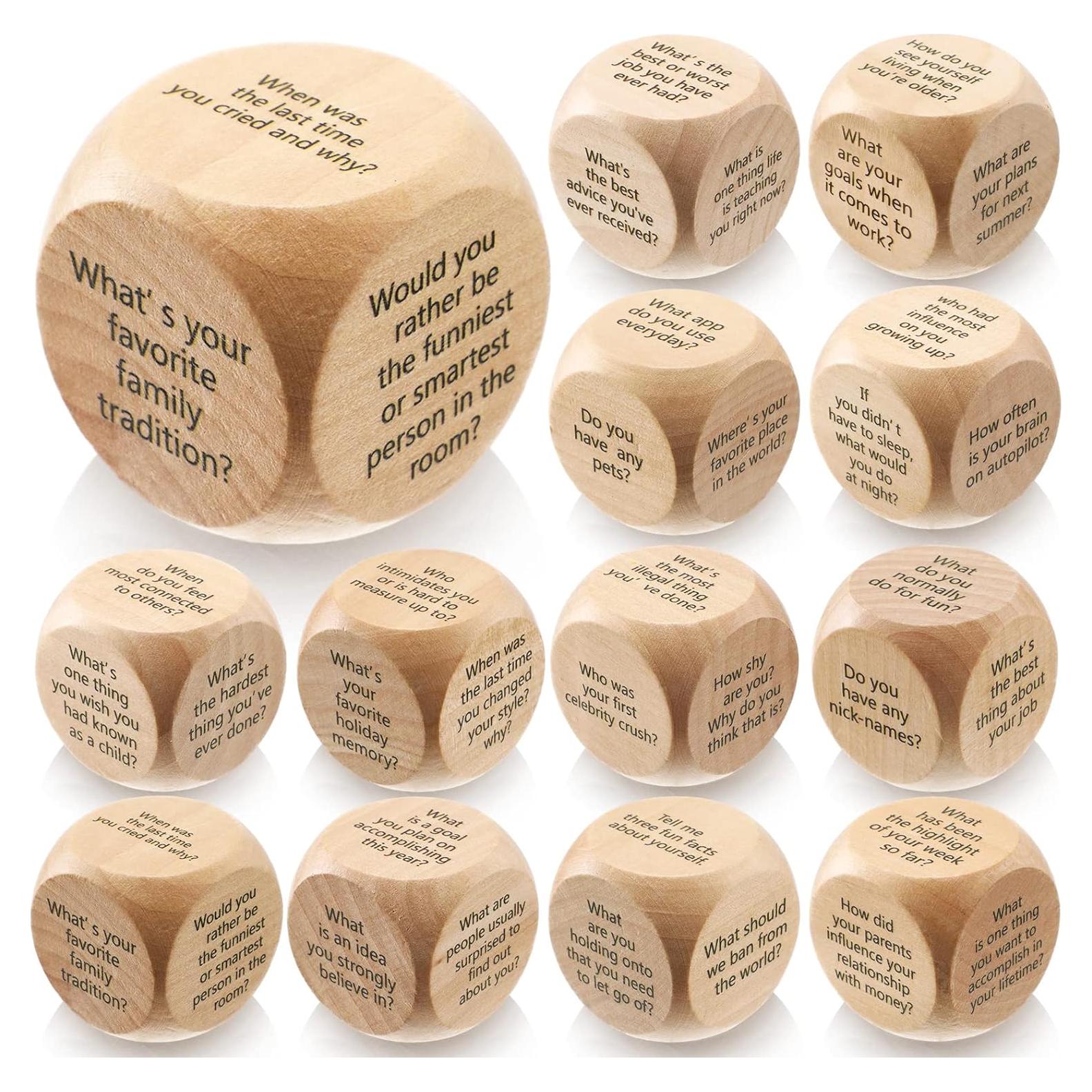 Juego de Rompehielos Hanaive 12 Cubos de Madera para Adultos