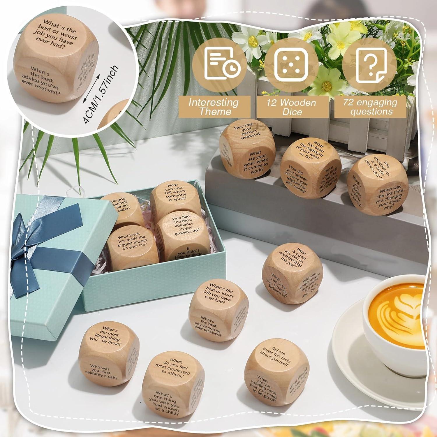 Juego de Rompehielos Hanaive 12 Cubos de Madera para Adultos