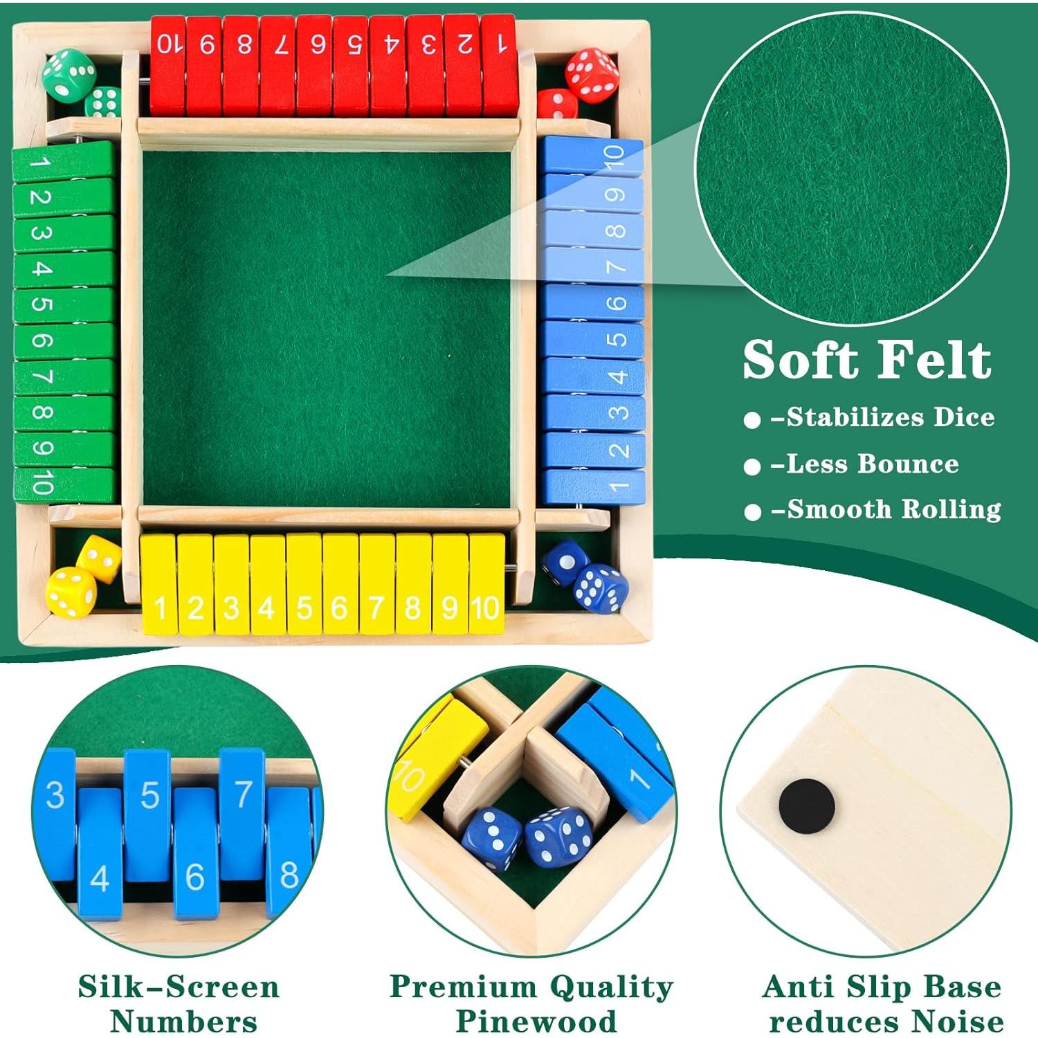 Juego de Mesa Cierra La Caja JTNFSH 22x22cm para 2-4 Jugadores