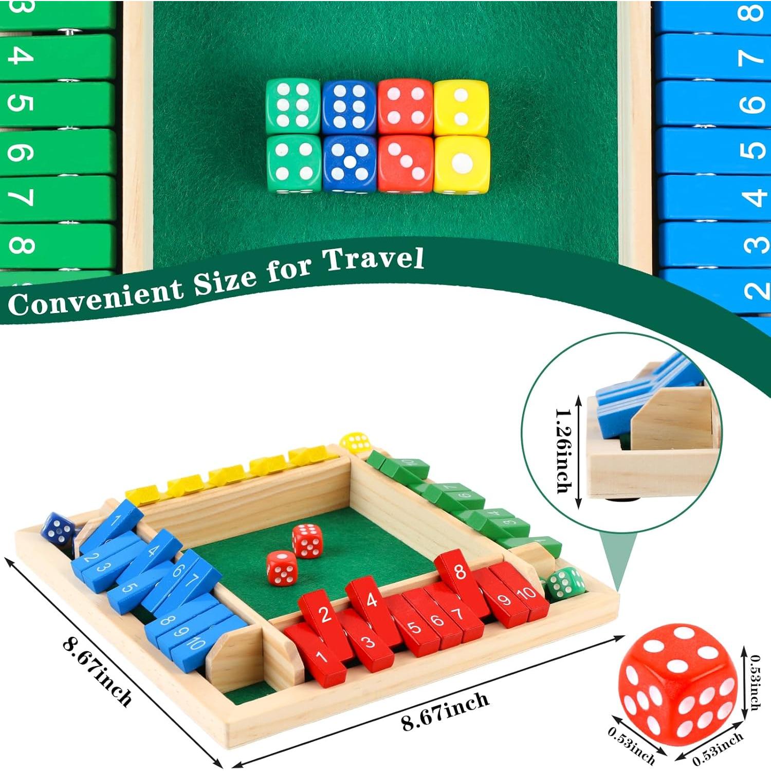 Juego de Mesa Cierra La Caja JTNFSH 22x22cm para 2-4 Jugadores