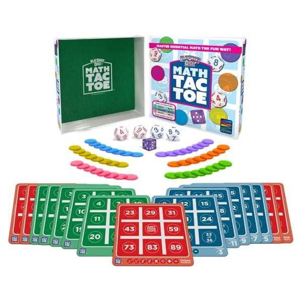 Juego de Matemáticas PlaySmart Math-Tac-Toe para 2-6 Jugadores