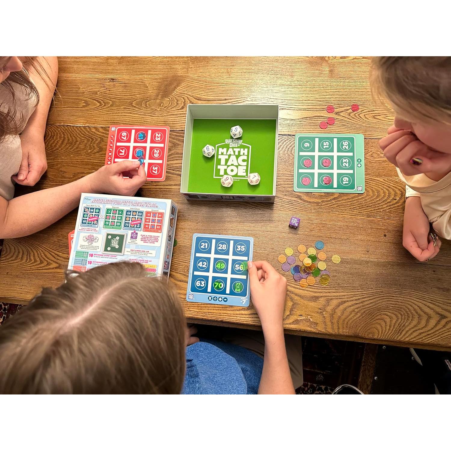 Juego de Matemáticas PlaySmart Math-Tac-Toe para 2-6 Jugadores