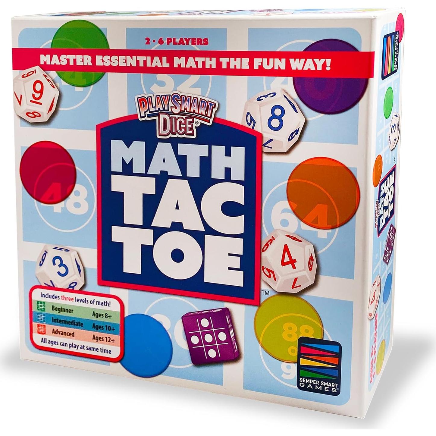 Juego de Matemáticas PlaySmart Math-Tac-Toe para 2-6 Jugadores