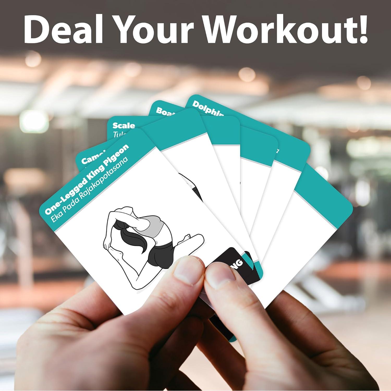 Tarjetas de Ejercicio de Posturas de Yoga Palace Learning - 50 Posiciones