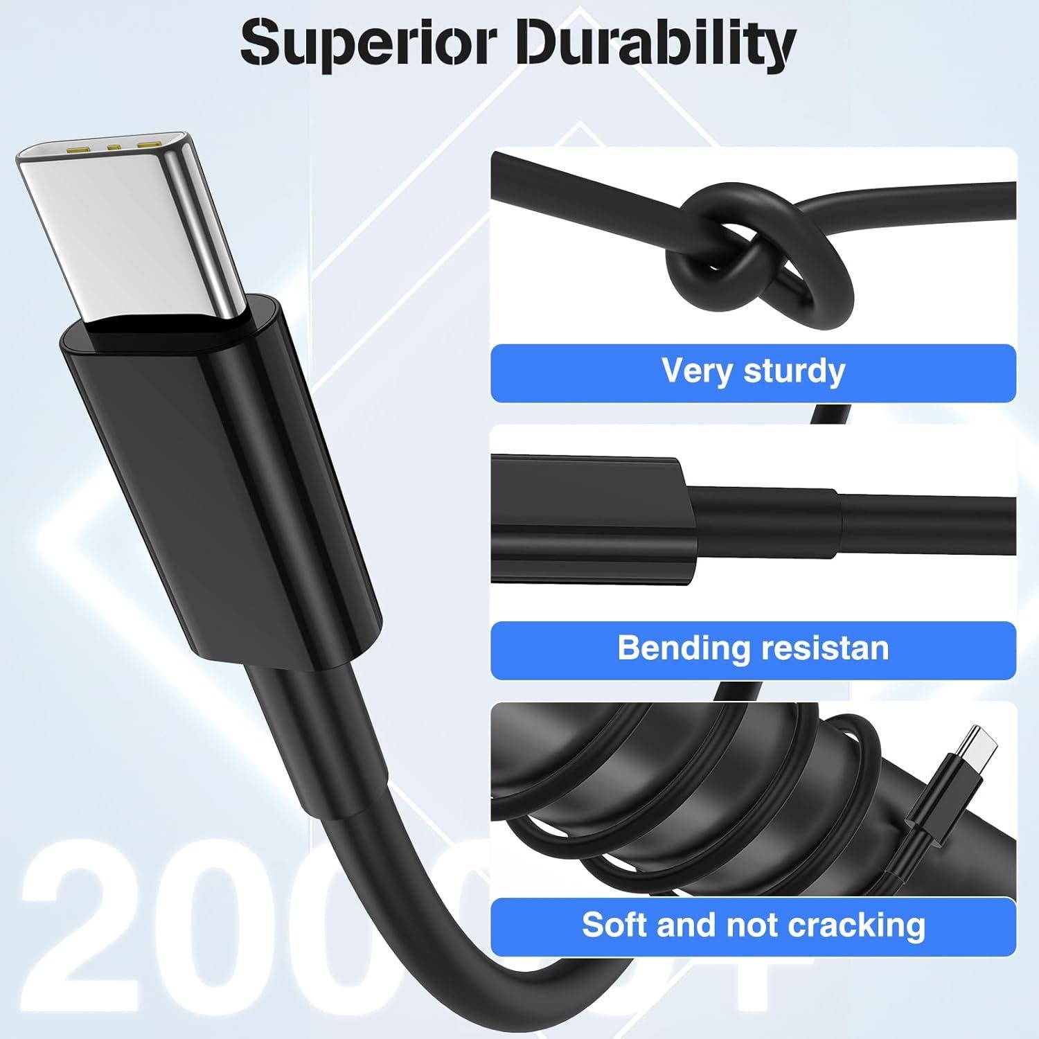 Cargador Rápido 45W USB-C con Cable 1.8m para Switch y iPhone