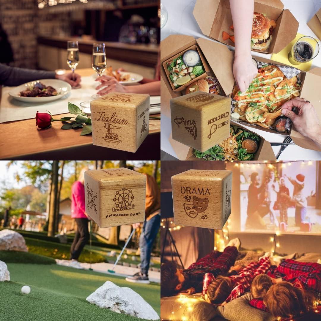 Dados de Decisión de Madera La Liburu - 4 Dados con Caja