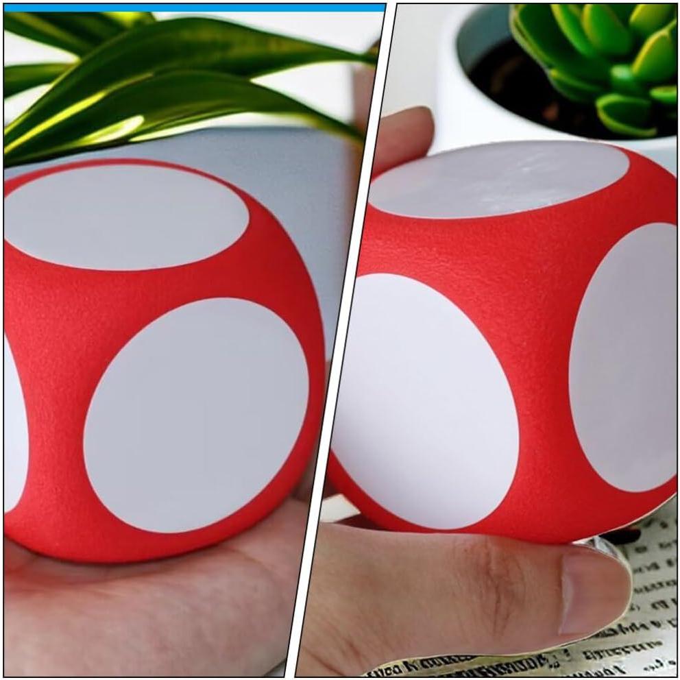 4pcs Giant Foam Dice, Dry Erase Dice Dice Jumbo Dice Big Dice Writable Game Dice Education Playing Game Dice Teaching Prop for Home Classroom