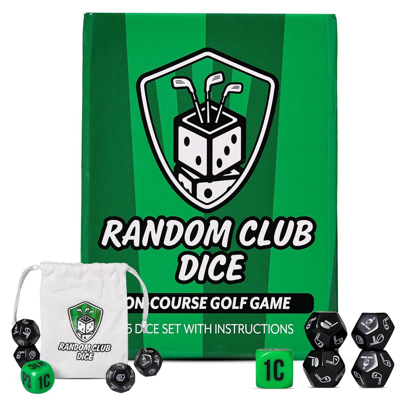 Juego de Dados de Golf Fore! Cards - 4 Dados + Dado de Acción