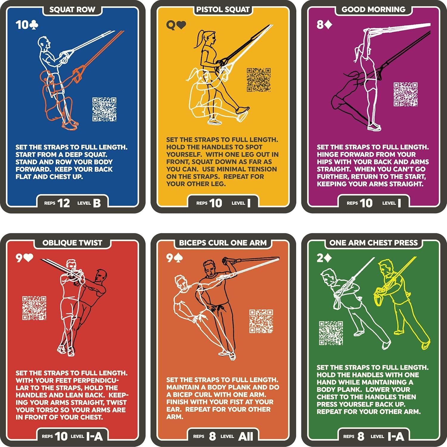 Tarjetas de Ejercicio de Suspensión Stack 52 - 52 Ejercicios