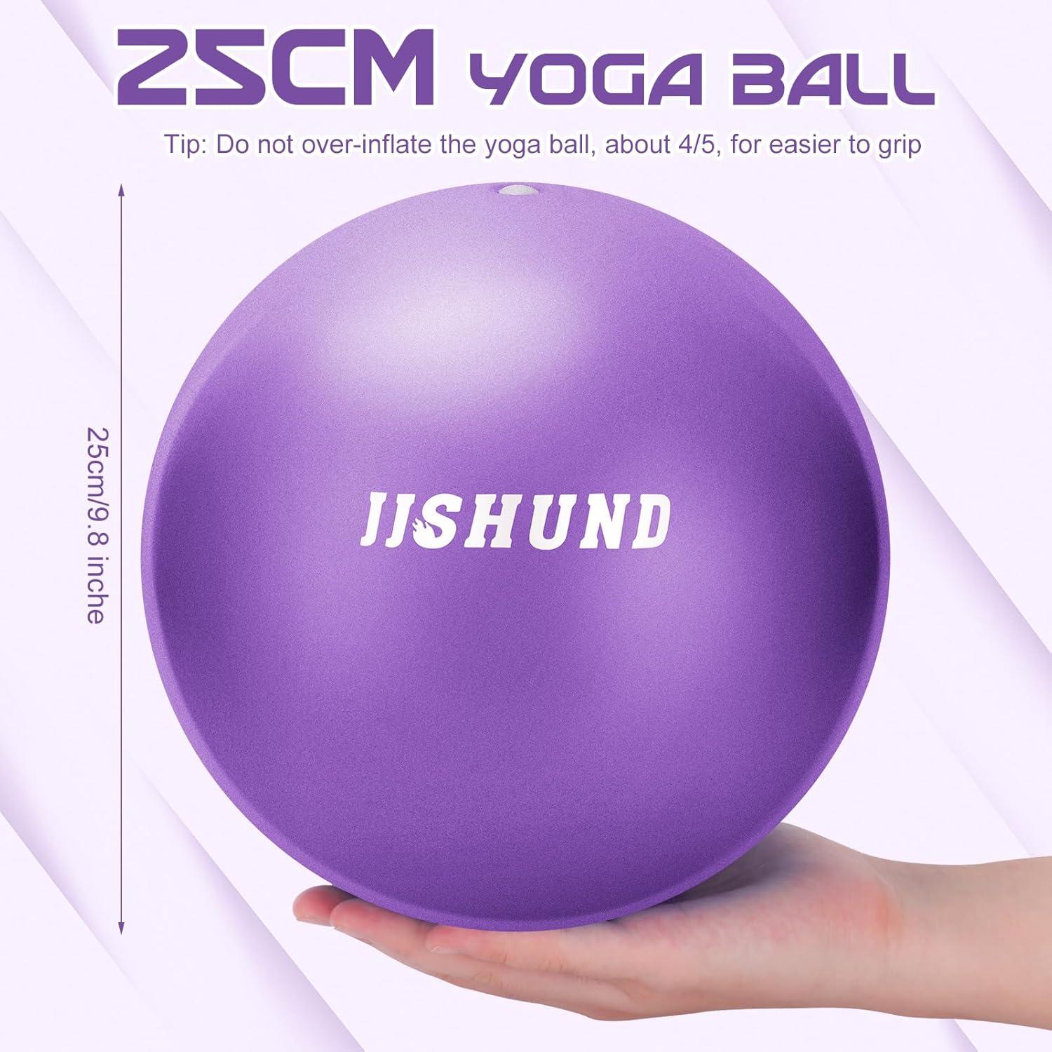 Bola de Pilates jjshund 25cm PVC Antideslizante para Ejercicio