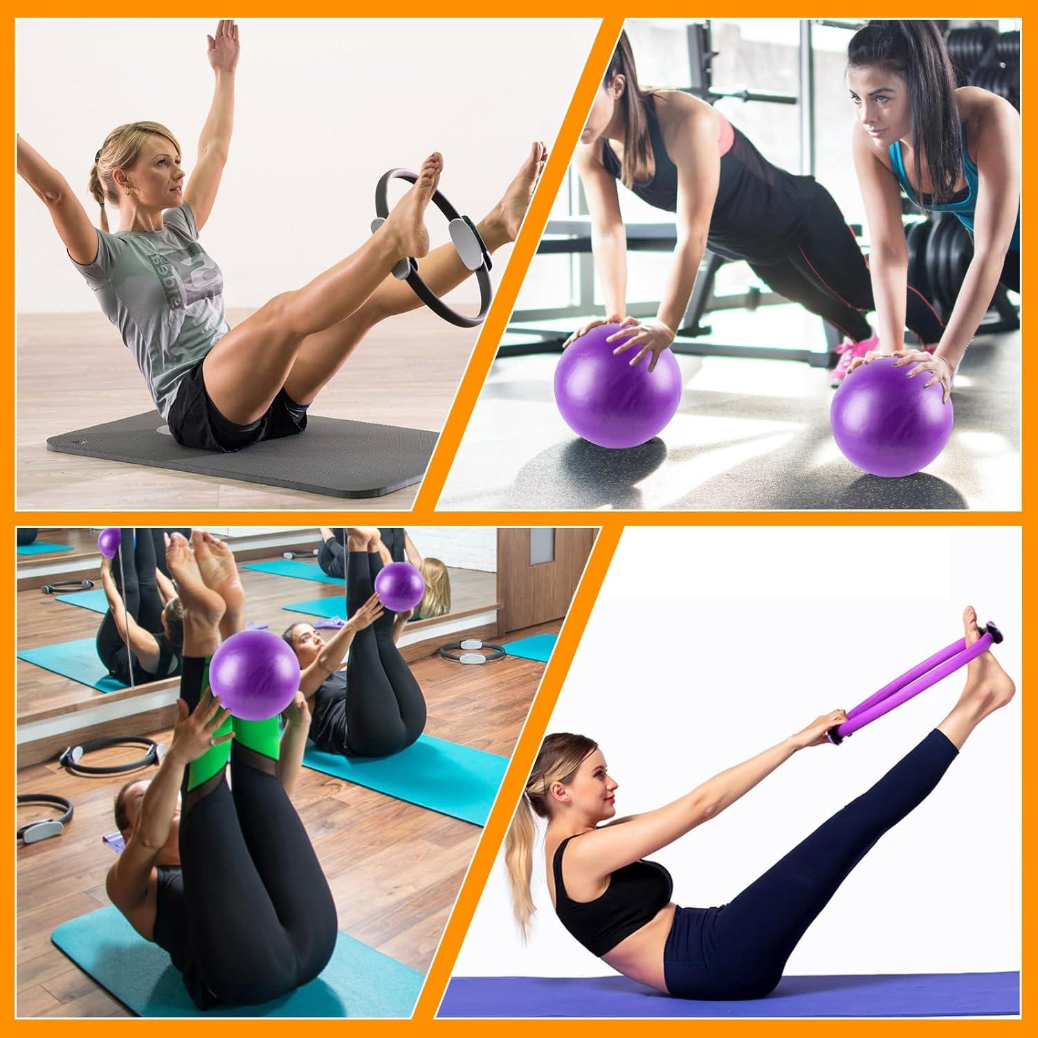 Kit de Pilates Genérico con Anillos, Pelotas y Bandas - 14"