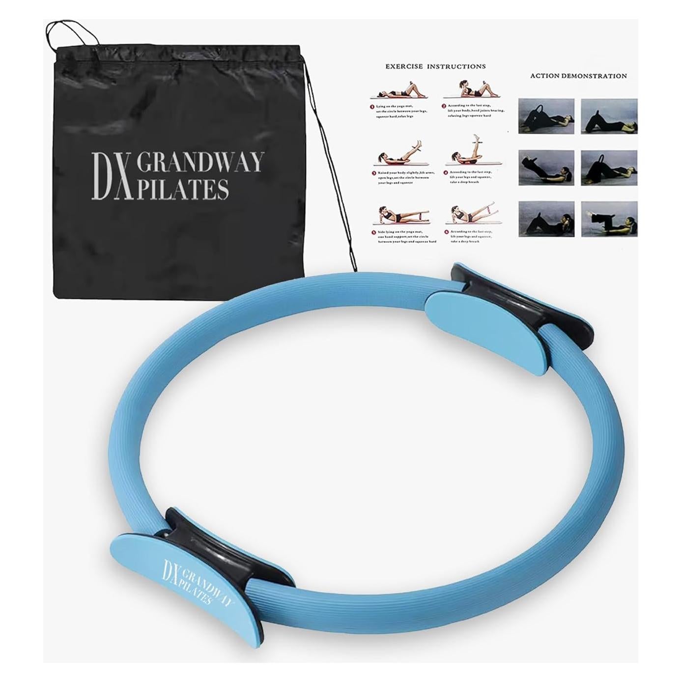 Anillo de Pilates DX Grandway con Mangos Antideslizantes