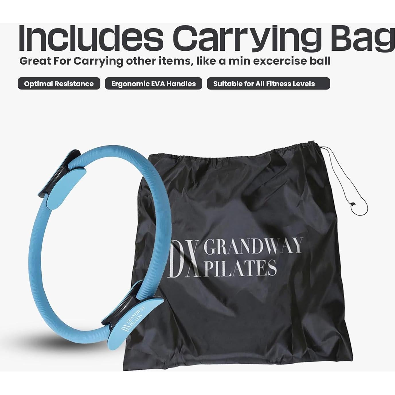 Anillo de Pilates DX Grandway con Mangos Antideslizantes