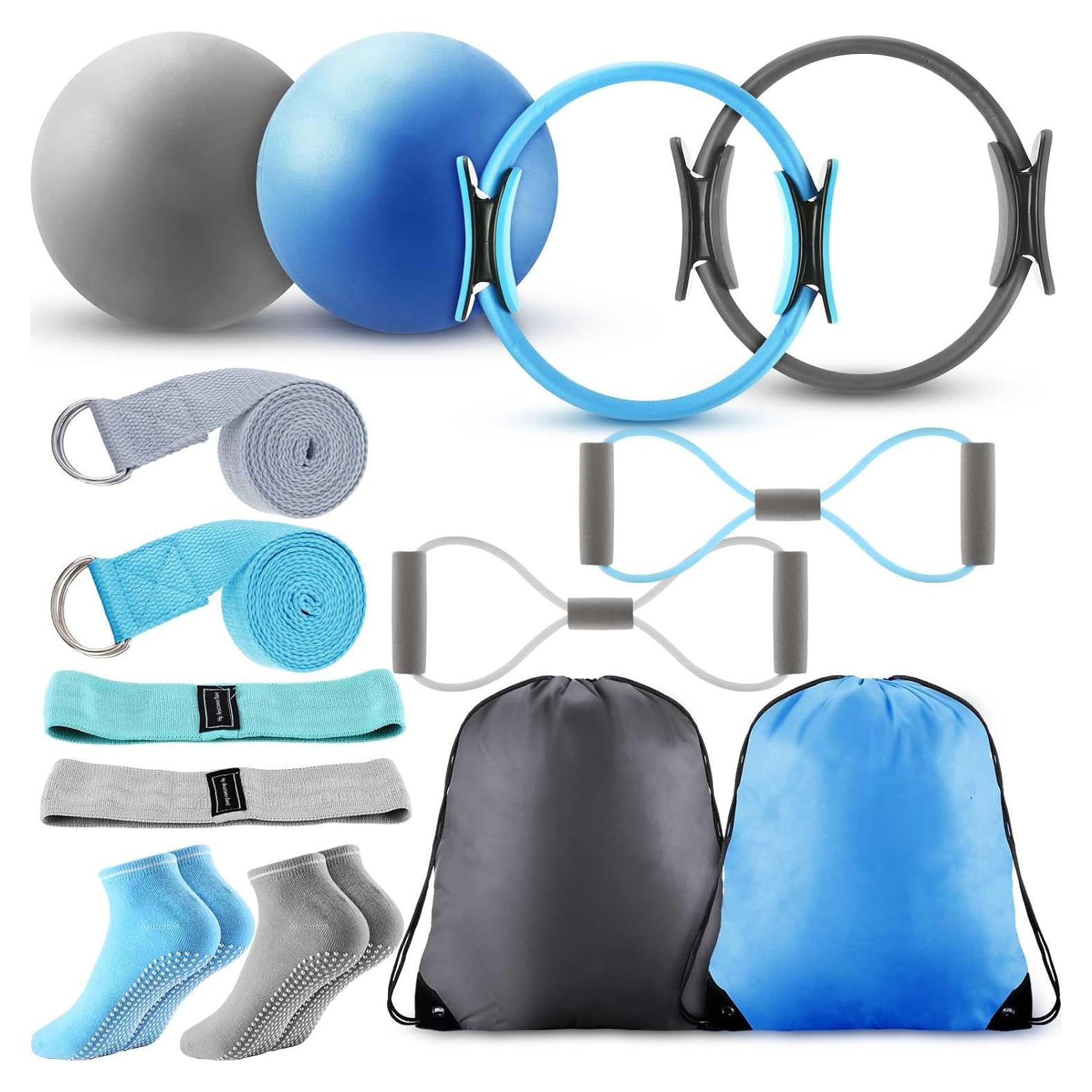 Conjunto de Pilates Poen: Anillos, Pelotas, Bandas y Calcetines