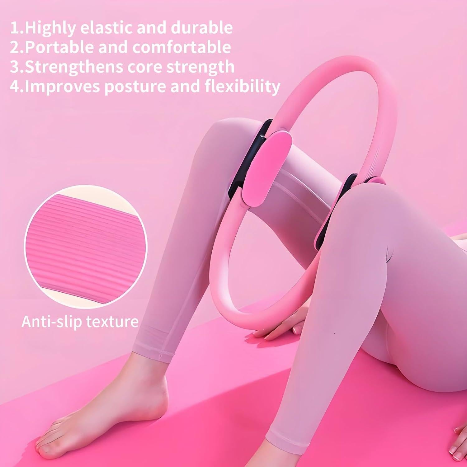 Kit Esencial de Pilates ywduoying 15 Piezas Rosa para Mujeres