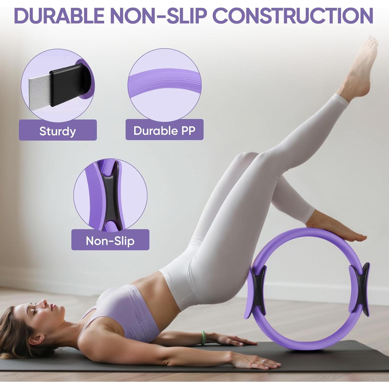 Kit de Pilates ElaraFit 13 Piezas para Mujeres - Anillo, Pelota y Bandas