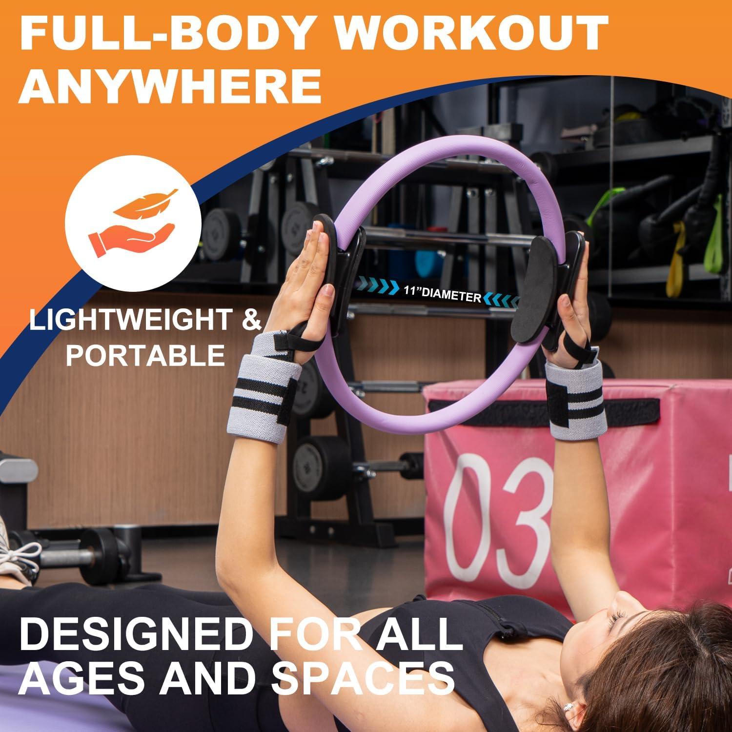 Conjunto de Pilates Tsikavo: Anillo, Pelotas y Bandas de Resistencia